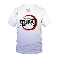 Majica za mlade Anime ubojica demona za dječake i djevojčice, majica s printom od 3 inča, Tinejdžerska modna odjeća