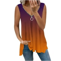 Ženske majice Rasprodaja Plus size modni ljetni pulover bez rukava s izrezom i printom u obliku slova u u obliku