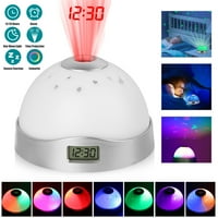 LED digitalni alarm u boji s funkcijom odgode s noćnim svjetlom s vremenskim projektorom