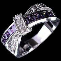 prsten od rhinestona umetnut ukrasnim križem od legure zaručnički prsten za zabavu