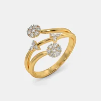 Indija bezvremenska privlačnost: Elke dijamantni prsten u žutom zlatu od 18kt, luksuzne obljetnice za žene