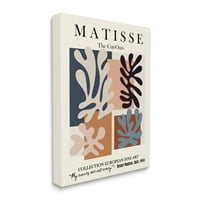Stupell Industries Matisse tradicionalni jazz sažetak izrezanih obrazaca, 48, dizajnirao Ros Ruseva
