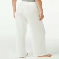 Joyspun ženske pidžame hlače za noge Chenille široke noge, veličine do 3x