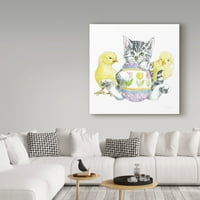 Zaštitni znak likovne umjetnosti 'Uskršnji mačići IV' Canvas Art by Beth Grove