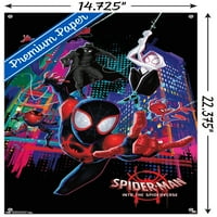 Kinematografski svemir-Spider-Man - u Spider-Verse-grupni zidni poster s gumbima, 14.725 22.375