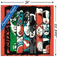 Stripovi-Justice League - zidni plakat s gumbima, 22.375 34