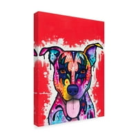 Zaštitni znak likovne umjetnosti 'poljubac psa' platna umjetnost Deana Russoa