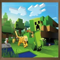 Zidni poster Minecraft - potraga za ocelotom, 22.375 34