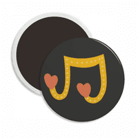 Preslatka glazbena note u obliku srca okrugli magnet za hladnjak CERACS.