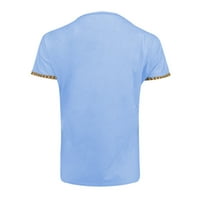 Modne Ležerne majice s izrezom u obliku slova A s labavim rukavima s printom i kratkim rukavima, ležerni vrhovi