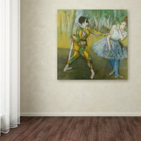 Zaštitni znak likovna umjetnost Harlequin i Columbine Canvas Art by Edgar Degas