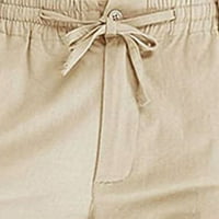 Hlače za muškarce opuštene mršave poslove labave velike veličine pamučne elastične hlače u boji Elastične boje