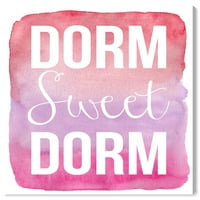 Wynwood Studio ispisuje Sweet Sweet Dorm Typography and Quotes and Saindings Wall Art Canvas Print Pink Pastel