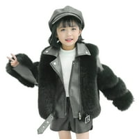 Topli kaputi za djevojčice bebe jaknu jaknu dugi rukav jesen zima Djeca patentni zatvarač up Čvrsti jakni toplo