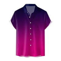 Muškarci ljetni modni gornji dio košulje primorja Leisure na plaži tiskana košulja elegantna gumba gornja bluza