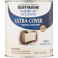 Rust-oleum američki naglasci Ultra pokrivač satenski heirloom bijela premium kasna boja, fl oz