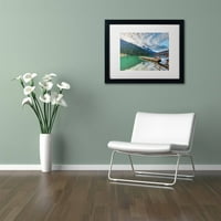 Zaštitni znak likovna umjetnost 'Birkenhead Lake Sunrise' platno umjetnost Pierre Leclerc, bijela mat, crni okvir