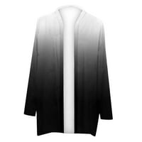 Cotonie ženska moda dugih rukava casual print kardigan top bluza velika prodaja m