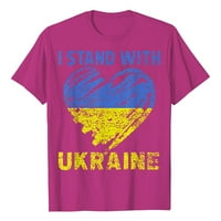 Podplug Ukrajinska zastava majica s kratkim rukavima muški labavi vrh