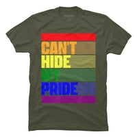 Ne mogu sakriti moj ponos ponosni lezbijski gay muški vojni zeleni grafički tee - dizajn ljudi L