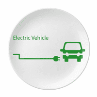 Utikač za punjenje energetskih vozila štiti okoliš tanjur dekorativni porculanski pladanj posuđe za jelo jelo