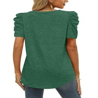 Ženska ljetna majica kratkih rukava Majica kratkih rukava široka ležerna majica zelena majica majica kratkih rukava