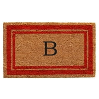 Prostirke za tepihe s crvenim obrubom i monogramom