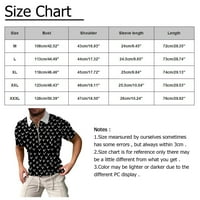 Ljetne Muške majice za golf s digitalnim tiskom kratkih rukava, muške Casual majice s patentnim zatvaračem za