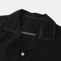 Simplemasygeni muške košulje zazor za čišćenje solidne boje muškarci casual gumbi čvrste s džepom okrenutim košuljama
