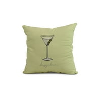 2020 čaša za martini sretan sat, vanjski jastuk s geometrijskim printom, svijetlozelena