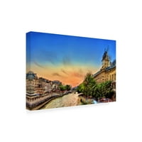 David Manlove 'River Seine A' platno umjetnost