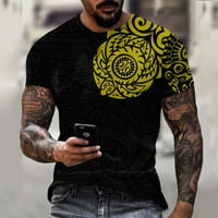 Majica muška muška moda proljeće ljeto Casual s kratkim rukavima i okruglim vratom majice s printom top bluza