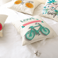 Biciklistička jastučnica Dekorativna jastučnica Vintage akvarel cvijeće biciklistička jastučnica četvrtasta pamučna
