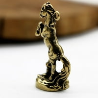Konjski skulptura ukrasi mesingana životinja mali kip uredski stol kućni stol dekor