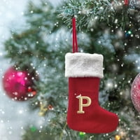 Čišćenje božićnih ukrasa, ukrasi za božićno pismo crveni božićno drvce Ukrasi Pismo Viseći privjesni ukrasi, božićni