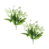 Simulacijske vilice convallaria majalis umjetno cvijeće buket za vjenčani rekviziti za ukrašavanje doma