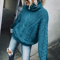 Ženski džemper od dolčevite dolčevita pulover s dugim rukavima pleteni džemper od džempera od džempera za žene