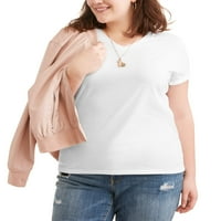 Ženska plus veličina majice s kratkim rukavima s kratkim rukavima