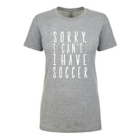 Žao mi je što ne mogu, imam žensku majicu s okruglim vratom za nogomet