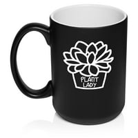 Satna dama smiješna sočna biljka keramička šalica za kavu čajna šalica kao poklon