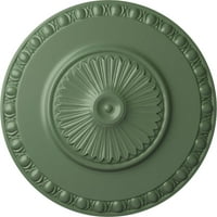 Stolarija od 1 do 2 do 1 do 4 do LIONSKOG stropnog medaljona, ručno oslikana u atenskoj zelenoj boji