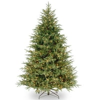 Tvrtka about prethodno je zapalila umjetno puno božićno drvce about, zeleno, about, bijela svjetla, uključuje