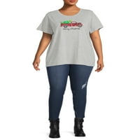 Ženska majica s grafičkim printom Božićni Pick-Me-Up U Menu