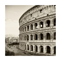 Zaštitni znak likovna umjetnost 'Dolce Vita Rome Colosseum II' Platno umjetnost Philippea Hugonnard