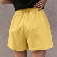 Ženske casual kratke hlače udobne elastične struke ljetni džepni kratki kratki kratki kratki kratki kratki salon