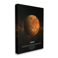 Stupell Industries Venus Planet Infografski Mliječni put astrološke činjenice, 48, dizajniran od strane Design
